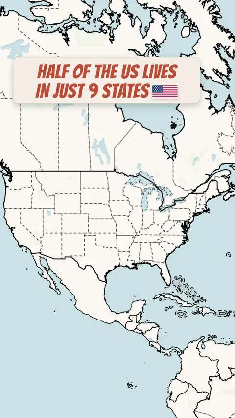 Reel cover: half of the US lives in just 9 states